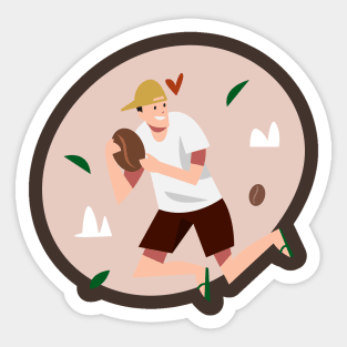 Rugby Coffee Sticker